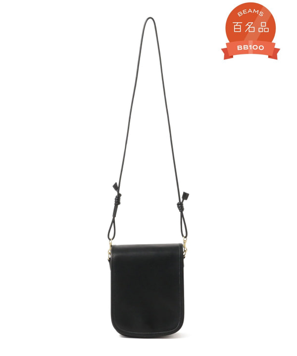 新品 SLOW×BEAMS / 別注 Flap Shoulder Bag 黒 BEAMS（ビームス）【別注】SLOW/ Flap Shoulder Bag（バッグ