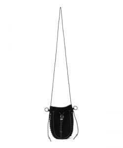 ▲blackmeans / Fringe Leather Pouch