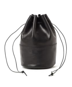 ▲ARTS & CRAFTS / HORSE LEATHER DRAW STRINGS POUCH M