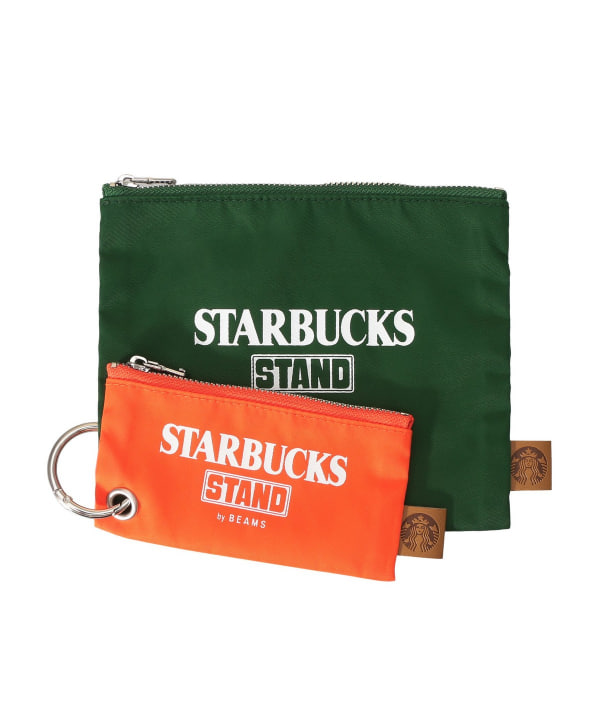 美品　スターバックス　ビームス　コラボ　ポーチ　＆ストラップ3点セット スタバ新作】BEAMSとのコラボは必見…エコバッグやポーチが今日