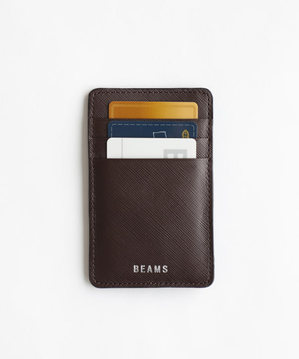 BEAMS（ビームス）BEAMS / サフィアーノレザー カード ホルダー（財布・小物 パスケース）通販｜BEAMS
