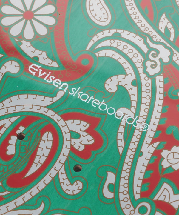 Evisen Skateboards / PAISLEY RED TURQUOISE