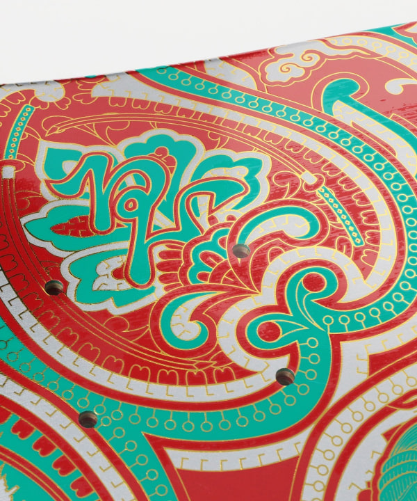 Evisen Skateboards / PAISLEY RED TURQUOISE