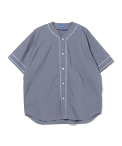 BEAMS / 男裝 短袖 棒球 襯衫