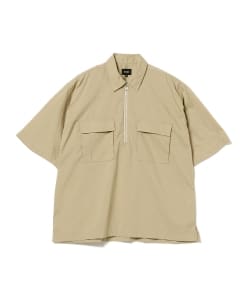 BEAMS / 男裝 短袖 拉鍊 襯衫