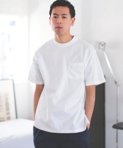 BEAMS / 男裝 短袖 編織口袋T恤