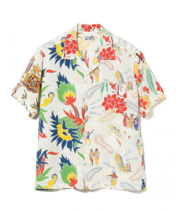 BEAMS / 男裝 拼接 夏威夷 襯衫