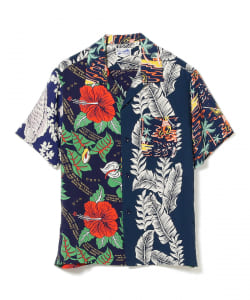 BEAMS / 男裝 拼接 夏威夷 襯衫