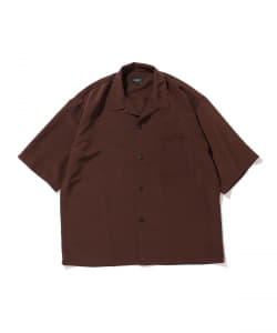 BEAMS / 男裝 Solid 寬版 開領 短袖襯衫