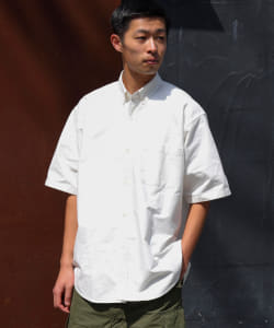 BEAMS / 男裝 短袖 扣領 襯衫
