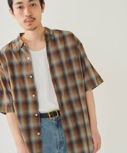 BEAMS / 男裝 漸層格紋 休閒 襯衫