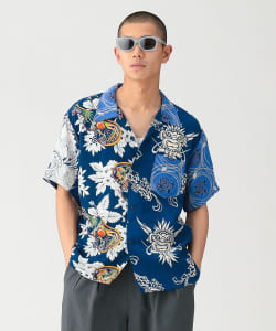 SUN SURF × BEAMS / 別注 男裝 拼接 夏威夷 襯衫