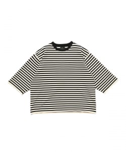 BEAMS / 男裝 寬短版 針織 T恤