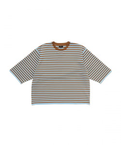 BEAMS / 男裝 寬短版 針織 T恤