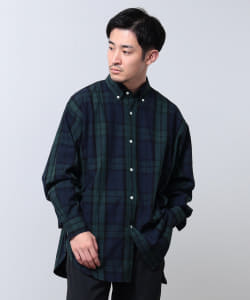 BEAMS / 男裝 斜紋 Easy-Fit 扣領襯衫