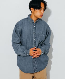 【TIME SALE商品】BEAMS / 男裝 丹寧 扣領 襯衫