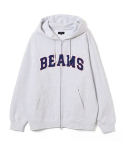BEAMS / 男裝 BEAMS LOGO BASIC 拉鍊 連帽衛衣