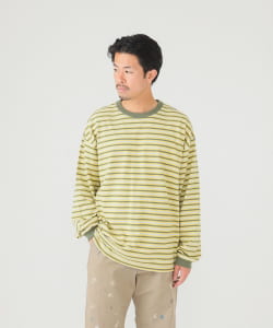 BEAMS / 男裝 橫條紋 長袖 T恤