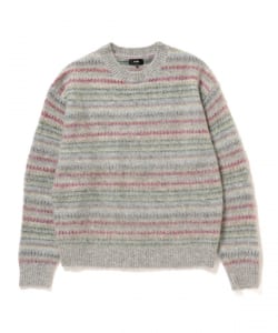 BEAMS / 男裝 5G 多色緹花 長毛 針織衫