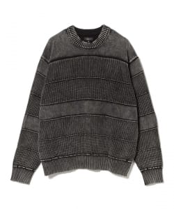 BEAMS / 男裝 寬版 色落 棉質 圓領 針織衫