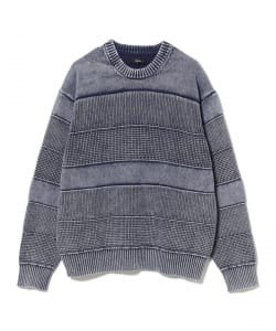 BEAMS / 男裝 寬版 色落 棉質 圓領 針織衫