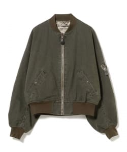 【預購】BEAMS / 男裝 雙面穿 褪色 飛行外套