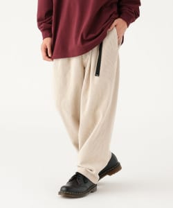 BEAMS / 男裝 寬版錐形 織帶 燈芯絨 長褲