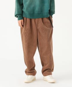 BEAMS / 男裝 寬版錐形 織帶 燈芯絨 長褲