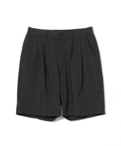 BEAMS / 男裝 寬版 格紋短褲