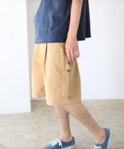 BEAMS / 男裝 單摺 寬鬆 畫家 短褲