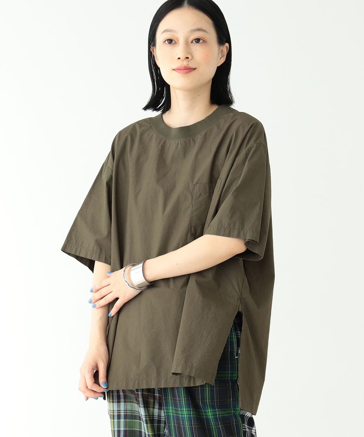 BEAMS BOY ビームス ボーイ / タイプライター ビッグ リブ プルオーバー シャツ 23SS シャツ・ブラウス WOMEN OLIVE ONE SIZE BEAMS BOY ビームス ボーイ / タイプライター ビッグ リブ プルオーバー シャツ 23SS シャツ・ブラウス WOMEN OLIVE ONE SIZE