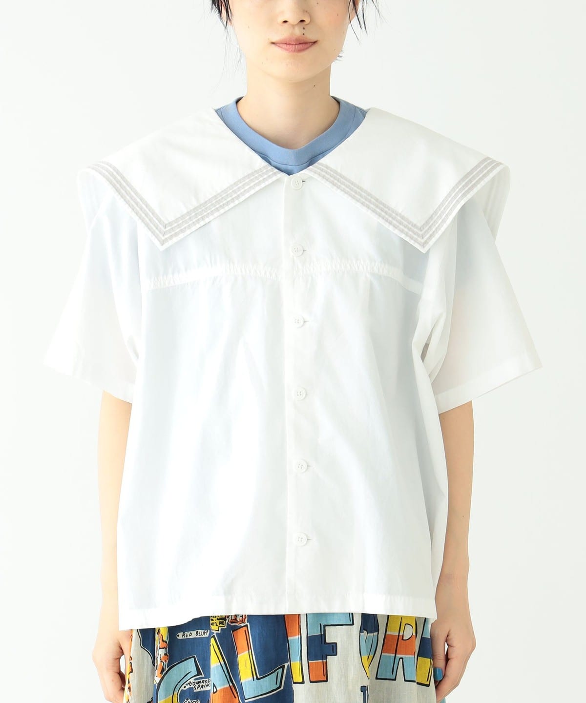 BEAMS BOY BEAMS BOY Outlet] BEAMS BOY / Sailor collar shirt (shirt 