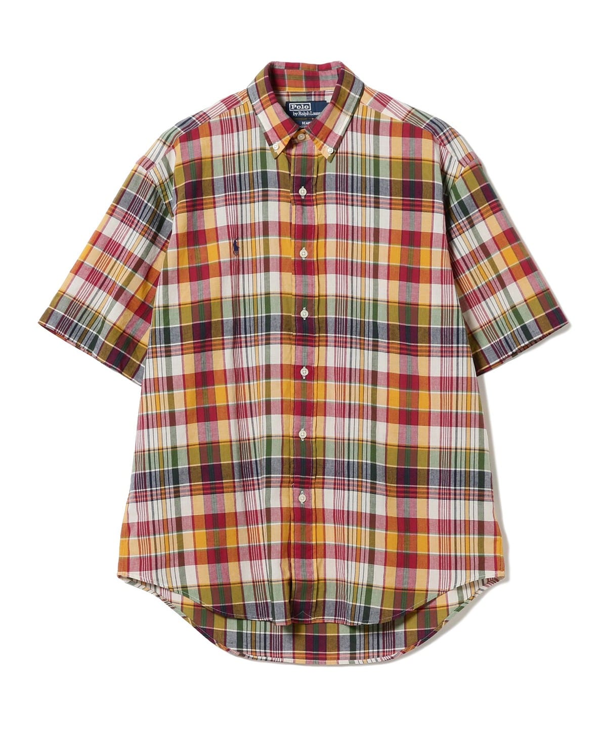 〈WOMEN〉POLO RALPH LAUREN ラルフローレン for BEAMS / 別注 Short Sleeve Shirt シャツ・ブラウス WOMEN YELLOW/RED MULTI XS 〈WOMEN〉POLO RALPH LAUREN ラルフローレン for BEAMS / 別注 Short Sleeve Shirt シャツ・ブラウス WOMEN YELLOW/RED MULTI XS