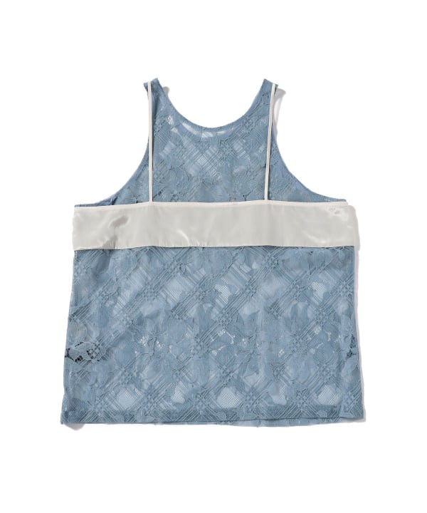 BEAMS BOY（ビームス ボーイ）maturely / Lace Satin Layered Tank Top 