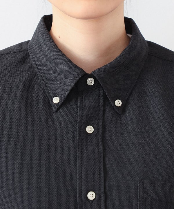 【未使用/美品】BEAMS BOY ポリエステルメッシュ ボタンダウン シャツ BEAMS BOY（ビームス ボーイ）ポリエステルメッシュ ボタン