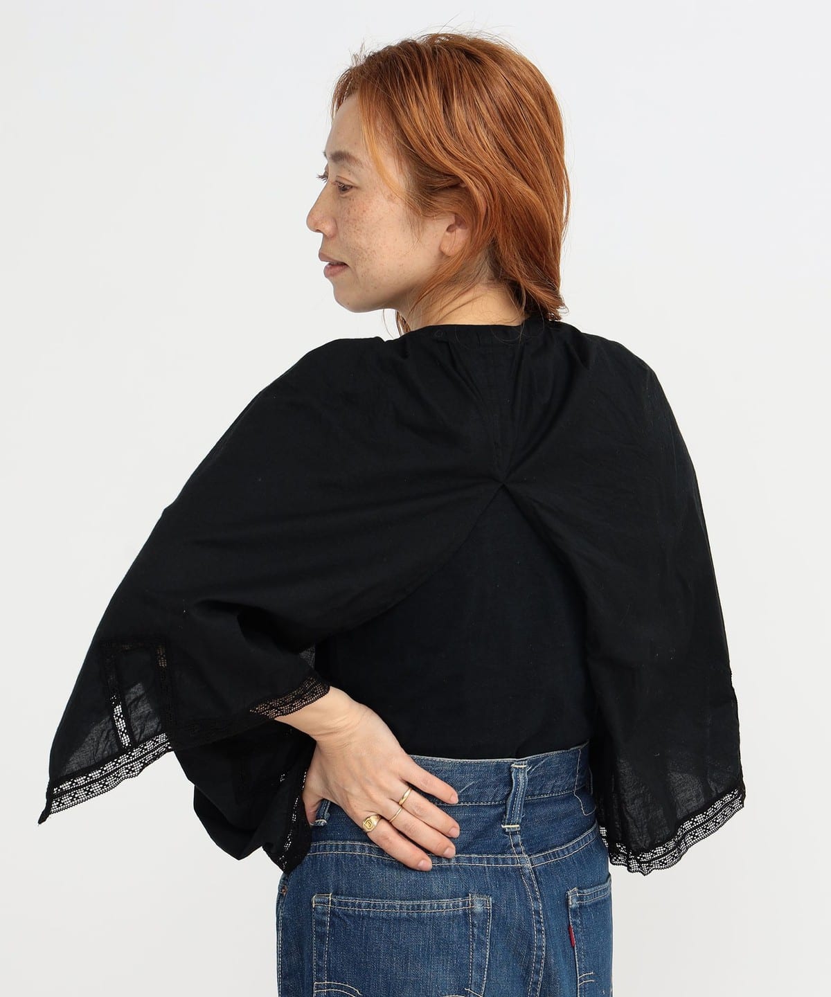〈WOMEN〉ドロワーズ 6分袖 ブラウス シャツ・ブラウス WOMEN BLACK ONE SIZE 〈WOMEN〉ドロワーズ 6分袖 ブラウス シャツ・ブラウス WOMEN BLACK ONE SIZE