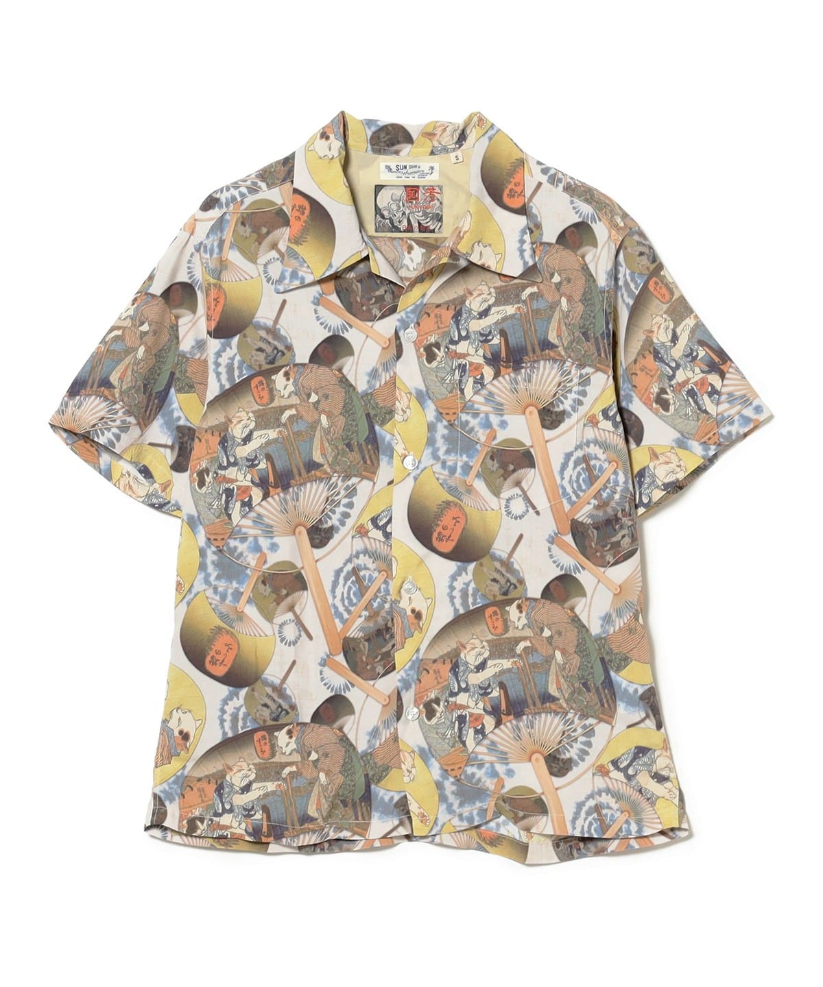 SUN SURF サンサーフ / 歌川国芳 SPECIAL EDITION "猫のすゞみ" シャツ・ブラウス WOMEN OFF WHT S SUN SURF サンサーフ / 歌川国芳 SPECIAL EDITION "猫のすゞみ" シャツ・ブラウス WOMEN OFF WHT S