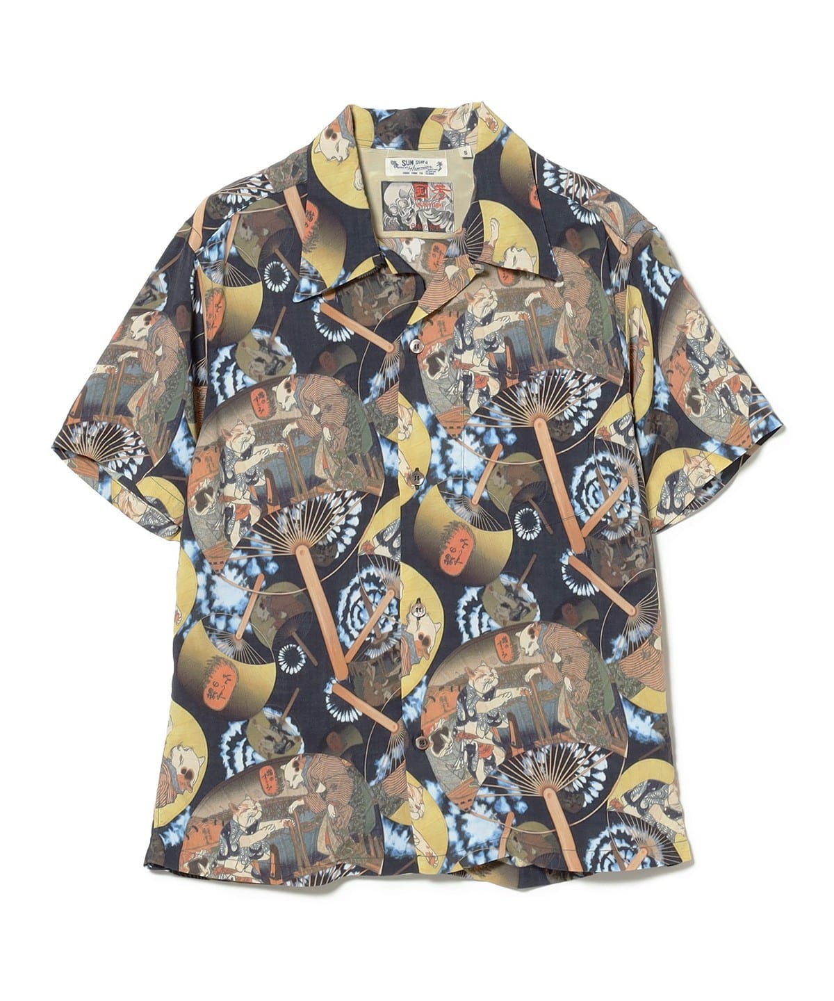 SUN SURF サンサーフ / 歌川国芳 SPECIAL EDITION "猫のすゞみ" シャツ・ブラウス WOMEN NAVY S SUN SURF サンサーフ / 歌川国芳 SPECIAL EDITION "猫のすゞみ" シャツ・ブラウス WOMEN NAVY S