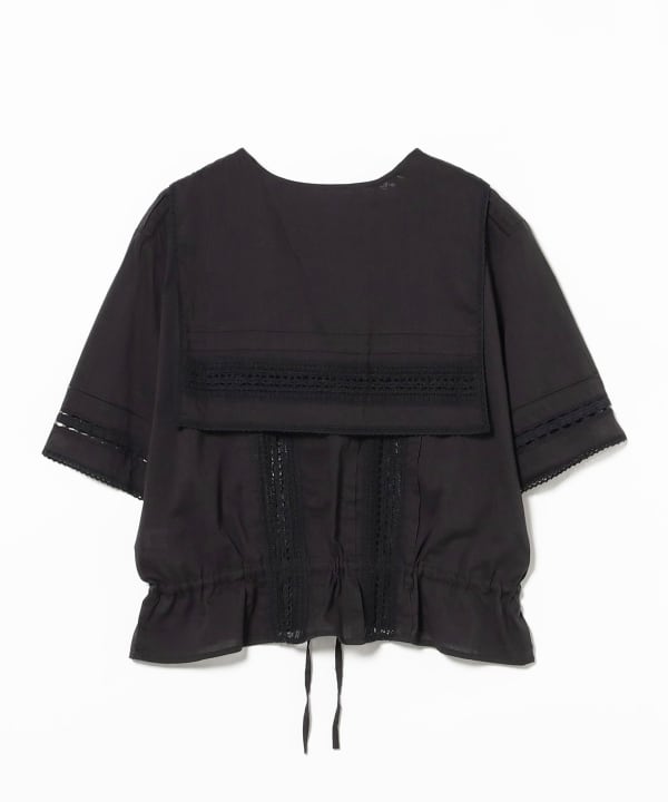 BEAMS BOY ヴィンテージ レース ショートシャツ BEAMS BOY ブラウス シャツ ヴィンテージ レース ショートシャツ