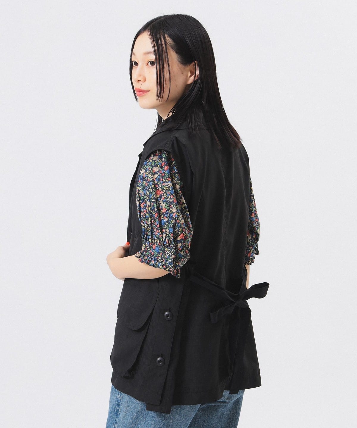 ハンティング ノースリーブ シャツ シャツ・ブラウス WOMEN BLACK ONE SIZE ハンティング ノースリーブ シャツ シャツ・ブラウス WOMEN BLACK ONE SIZE