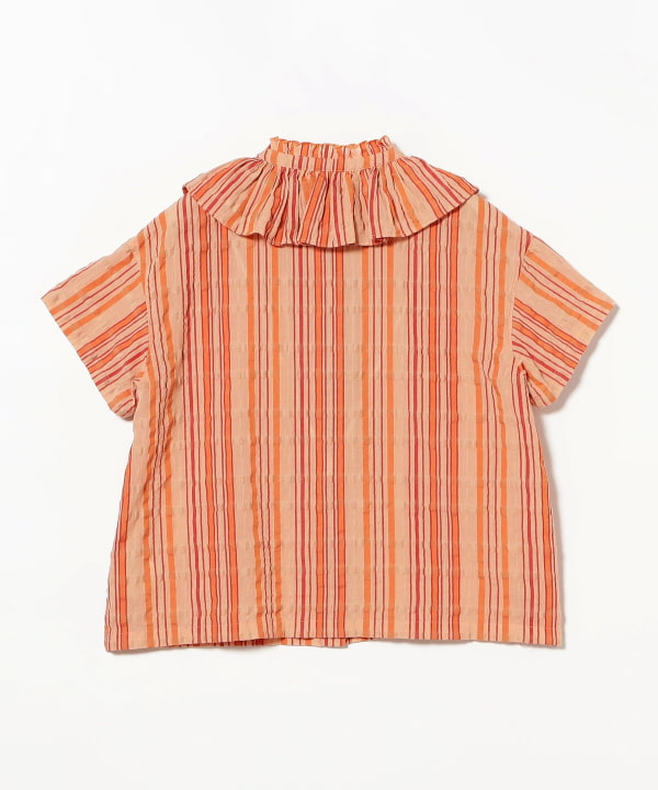 BEAMS BOY（ビームス ボーイ）ストライプ フリル ショート