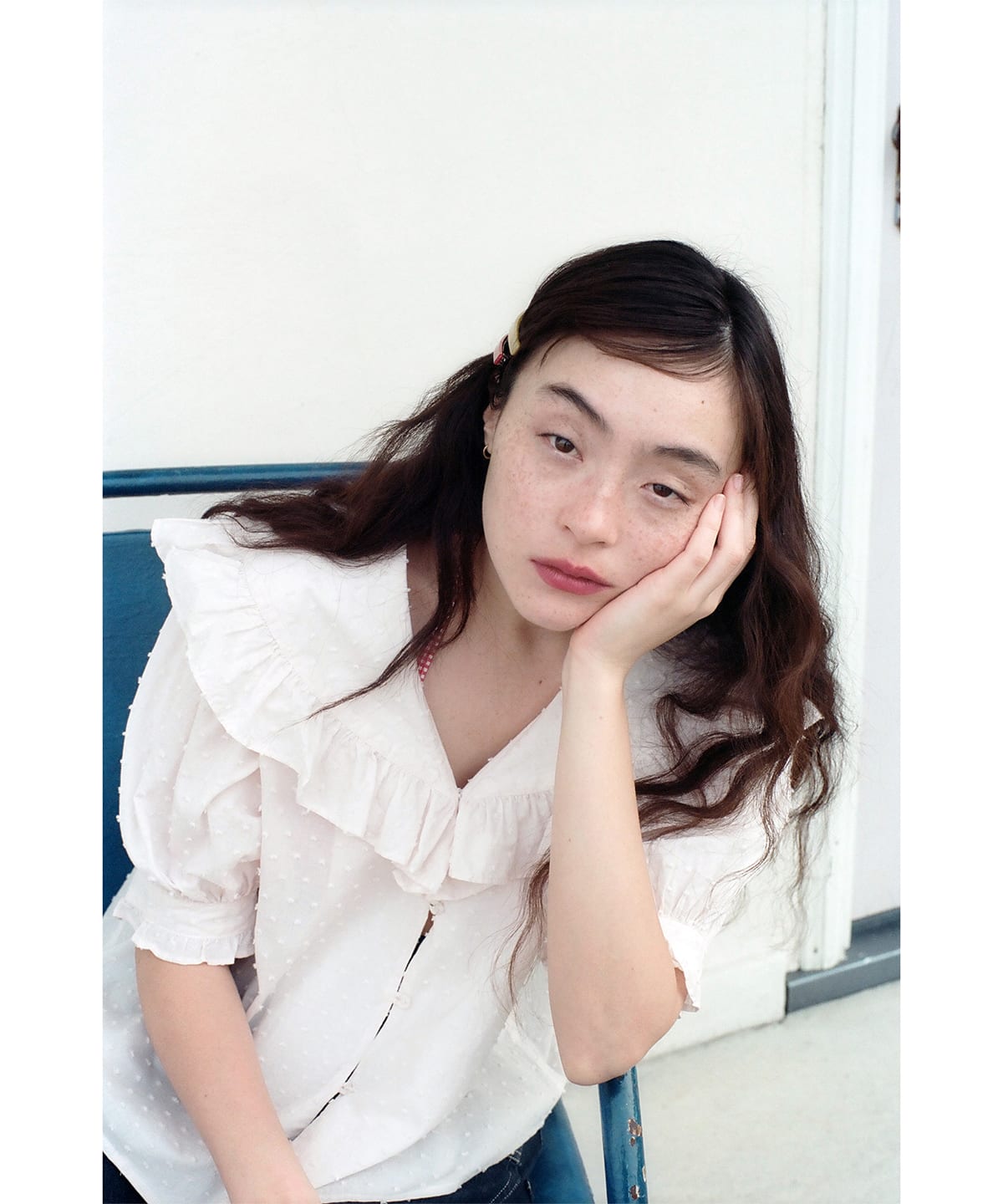 ドット ドビー ビッグカラー ショートスリーブ シャツ・ブラウス WOMEN PINK ONE SIZE ドット ドビー ビッグカラー ショートスリーブ シャツ・ブラウス WOMEN PINK ONE SIZE
