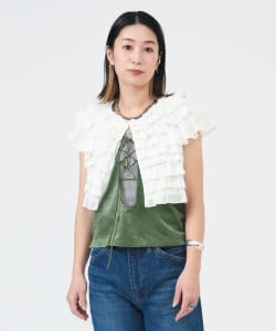 〈WOMEN〉ショート ティアード シャツ