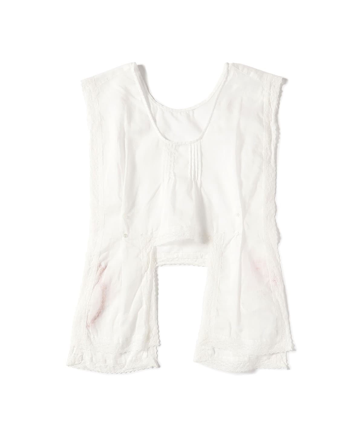 〈WOMEN〉レース ビブ ノースリーブ シャツ・ブラウス WOMEN OFF WHITE ONE SIZE 〈WOMEN〉レース ビブ ノースリーブ シャツ・ブラウス WOMEN OFF WHITE ONE SIZE