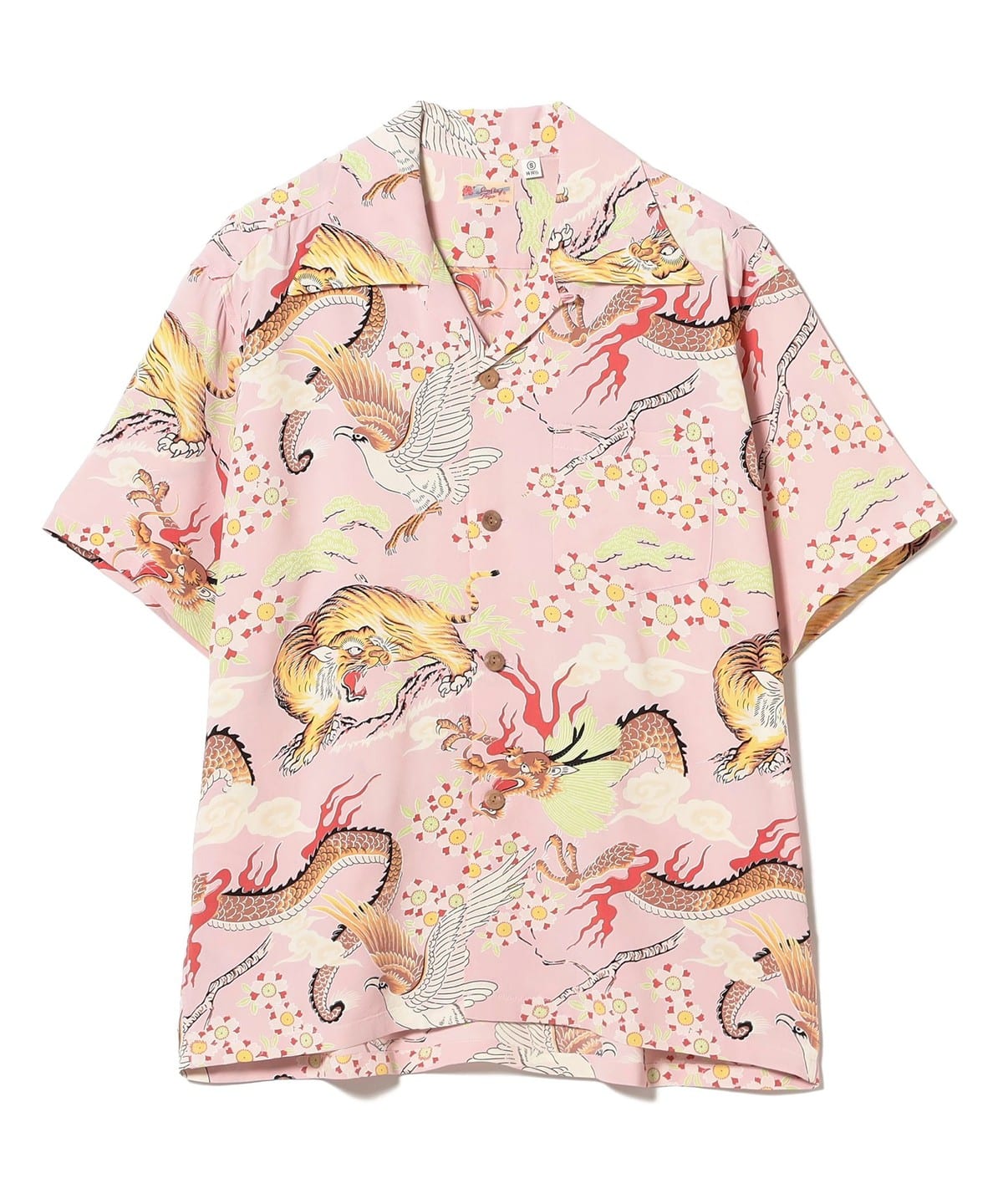SUN SURF サンサーフ / RAYON HAWAIIAN SHIRT "THE TRIANGULAR FIGHT" シャツ・ブラウス WOMEN PINK S SUN SURF サンサーフ / RAYON HAWAIIAN SHIRT "THE TRIANGULAR FIGHT" シャツ・ブラウス WOMEN PINK S