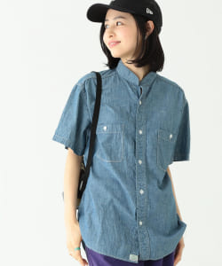 orSlow × BEAMS BOY / 別注 Stand collar Chambray Shirts