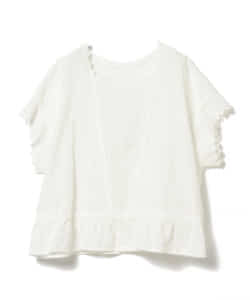 BEAMS BOY / カットワーク スモック ショートスリーブ シャツ