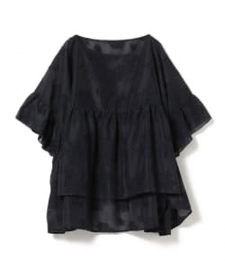 maturely / Flower Jacquard Smock