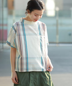 BEAMS BOY / ビッグタータン プルオーバー ショートスリーブ シャツ