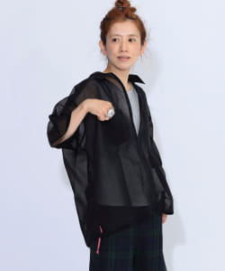 ＜WOMEN＞BEAMS JAPAN / 3/4ジップ ワークシャツ